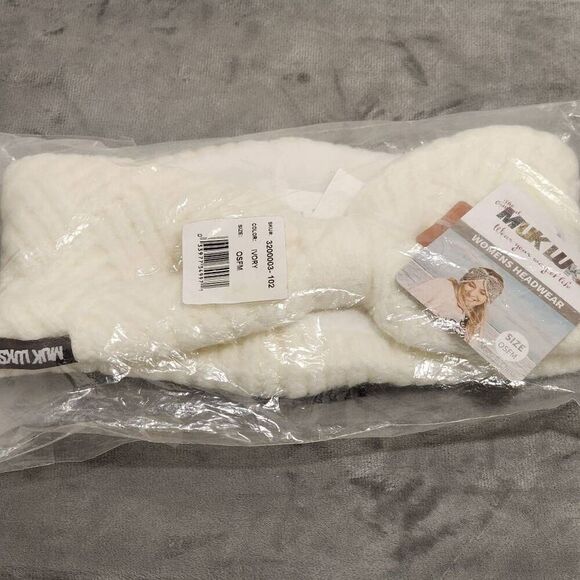 New MUK LUKS Women's Crosshatch Headband - Picture 1 of 5